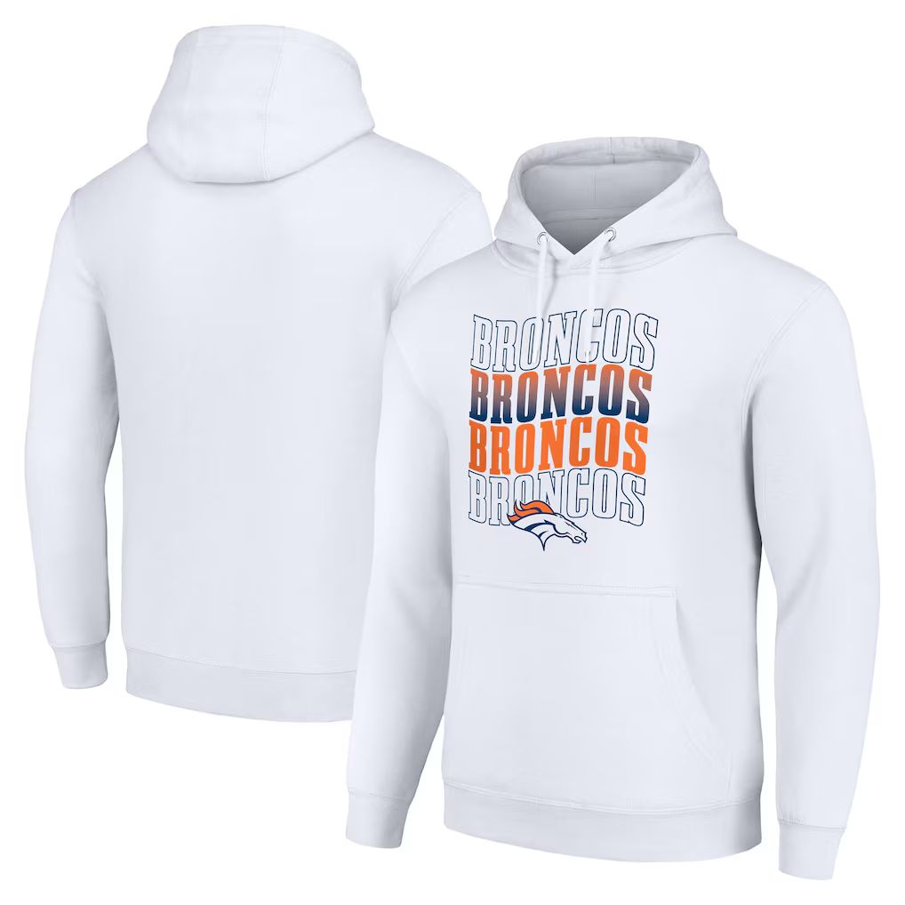 Men 2026 NFL Denver Broncos White Hoodie hooded style 02->cincinnati bengals->NFL Jersey